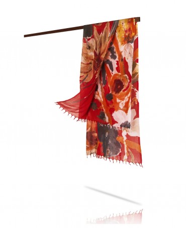 Палантин Женский W40-LA.PEINTURE/ROUGE